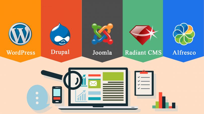 wordpress, drupal, joomla